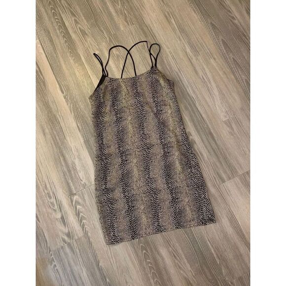 Mono B snakeskin patterned dress size small - Picture 3 of 6